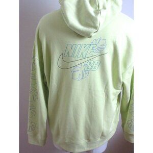 Nike SB GFX Paradise Mens Pullover Hoodie Sweatshirt Limelight Green Size Small